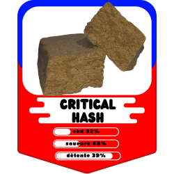 Résine de CBD - Critical Hash